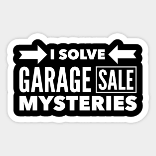 Garage Sale Mystery Sticker